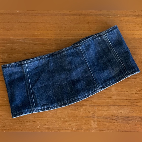 Zara Denim Jean Lace-Up Corset - Size 30 - Picture 6 of 6